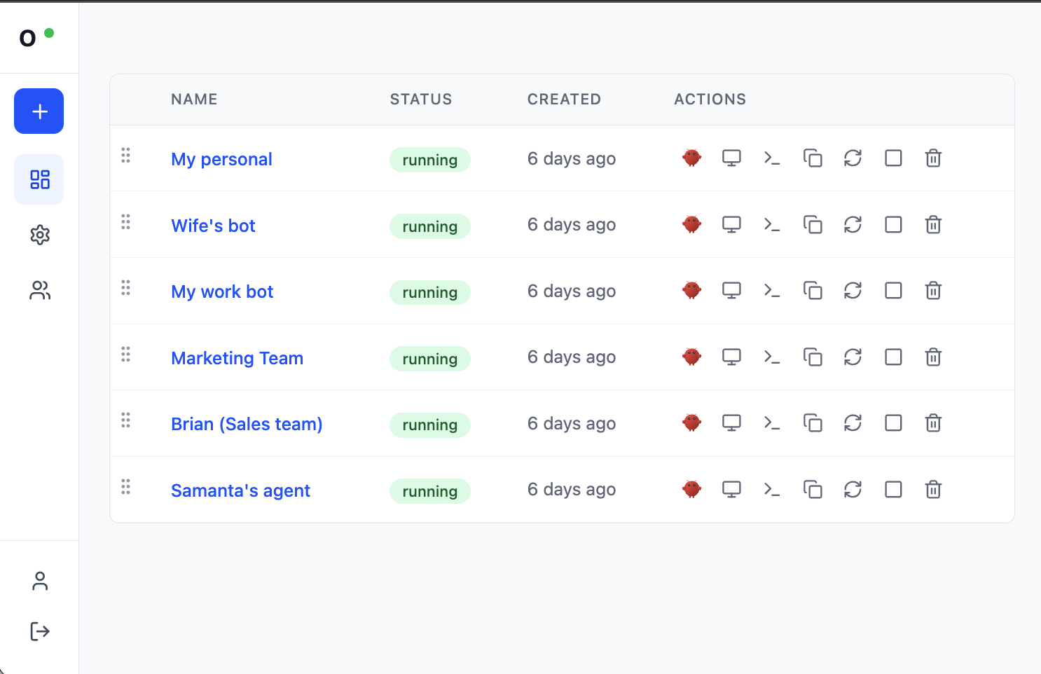 Claworc Dashboard